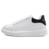 Men's & Women's Layer Cowhide Mcqueen White For Thick Sole Height Increasing Women's Casual Shoes