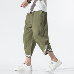 Men's Pants Summer Men's Embroidery Men's Clothing