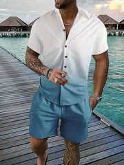 Summer Men Shirt Sets