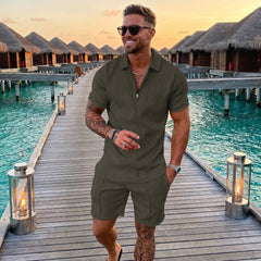 Summer Men's Two-Piece Casual Sportswear Set