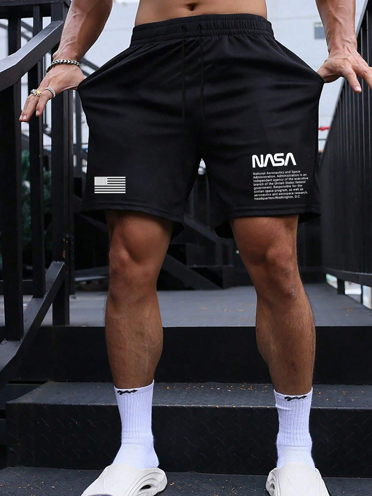Men's Elastic Waist Drawstring Casual Summer Shorts