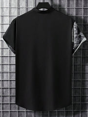Men 1pc Plants Print Shirt