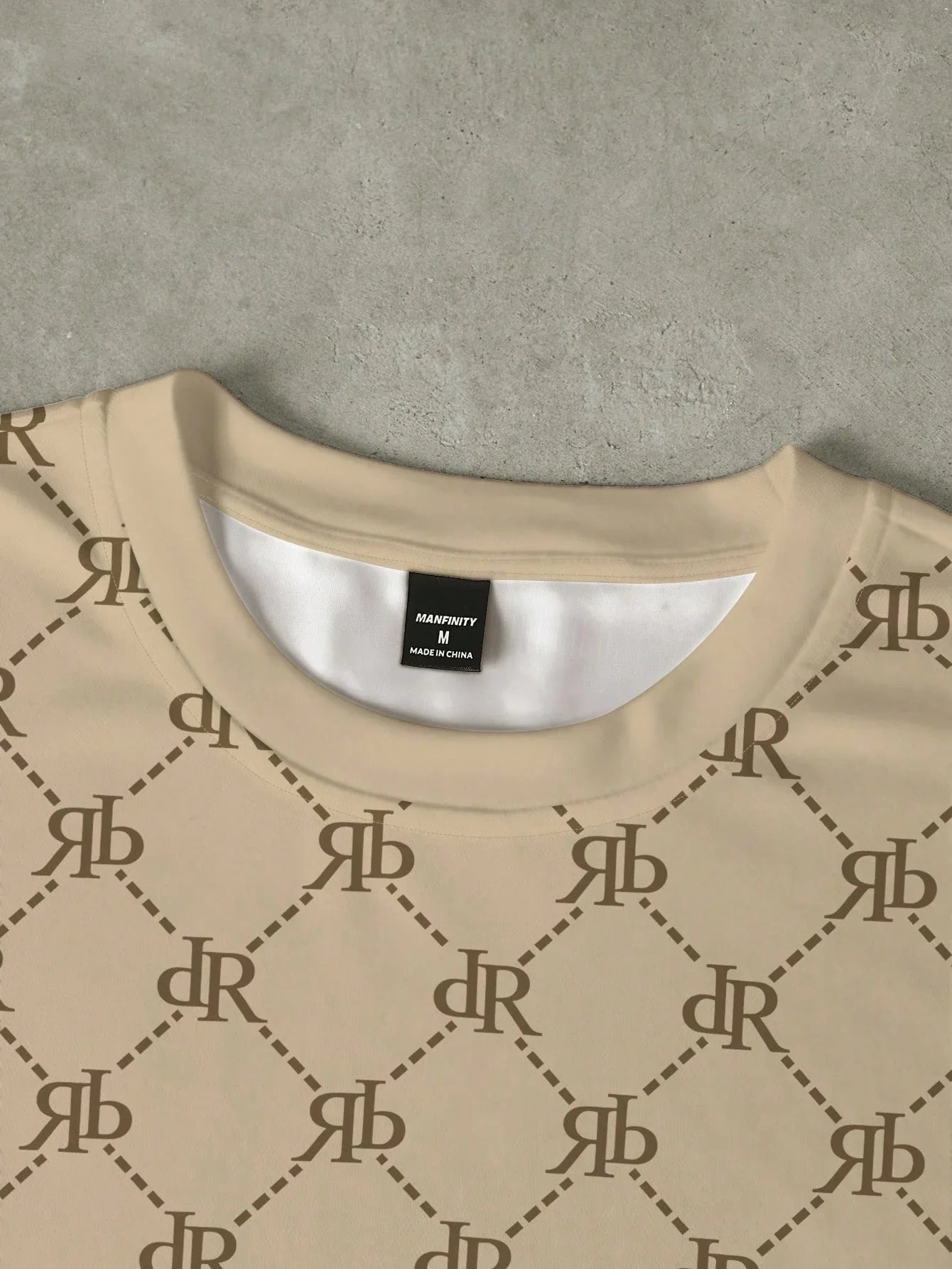 Men's Casual Letter Print Round Neck Short Sleeve T-Shirt, Versatile For Summer