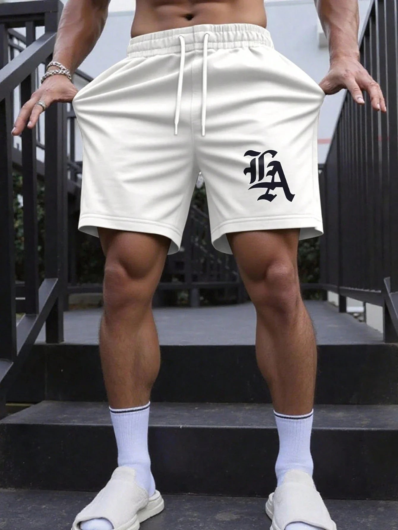 Men's Elastic Waist Drawstring Casual Summer Shorts