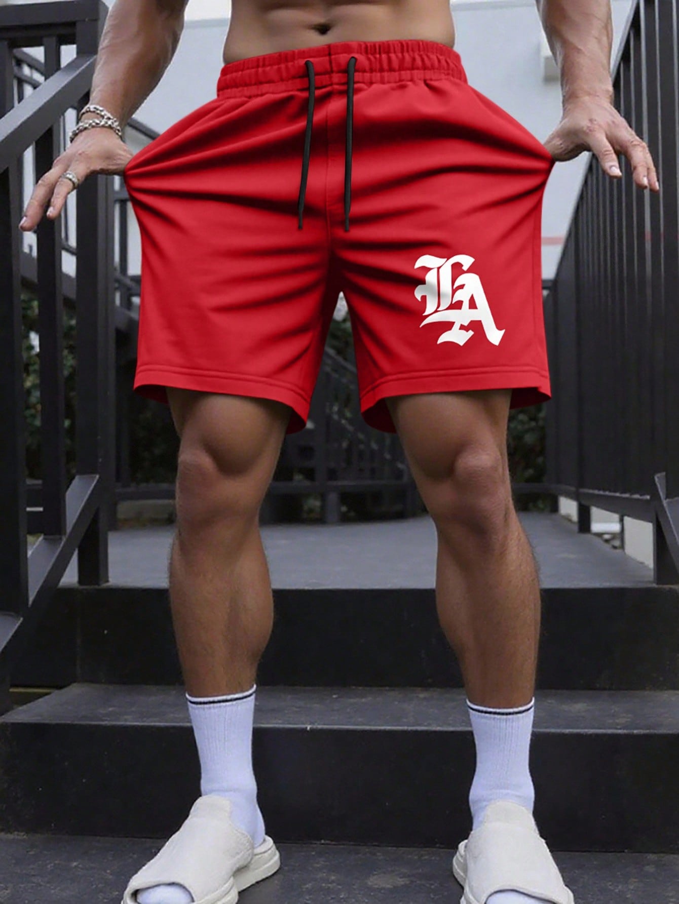 Men's Elastic Waist Drawstring Casual Summer Shorts