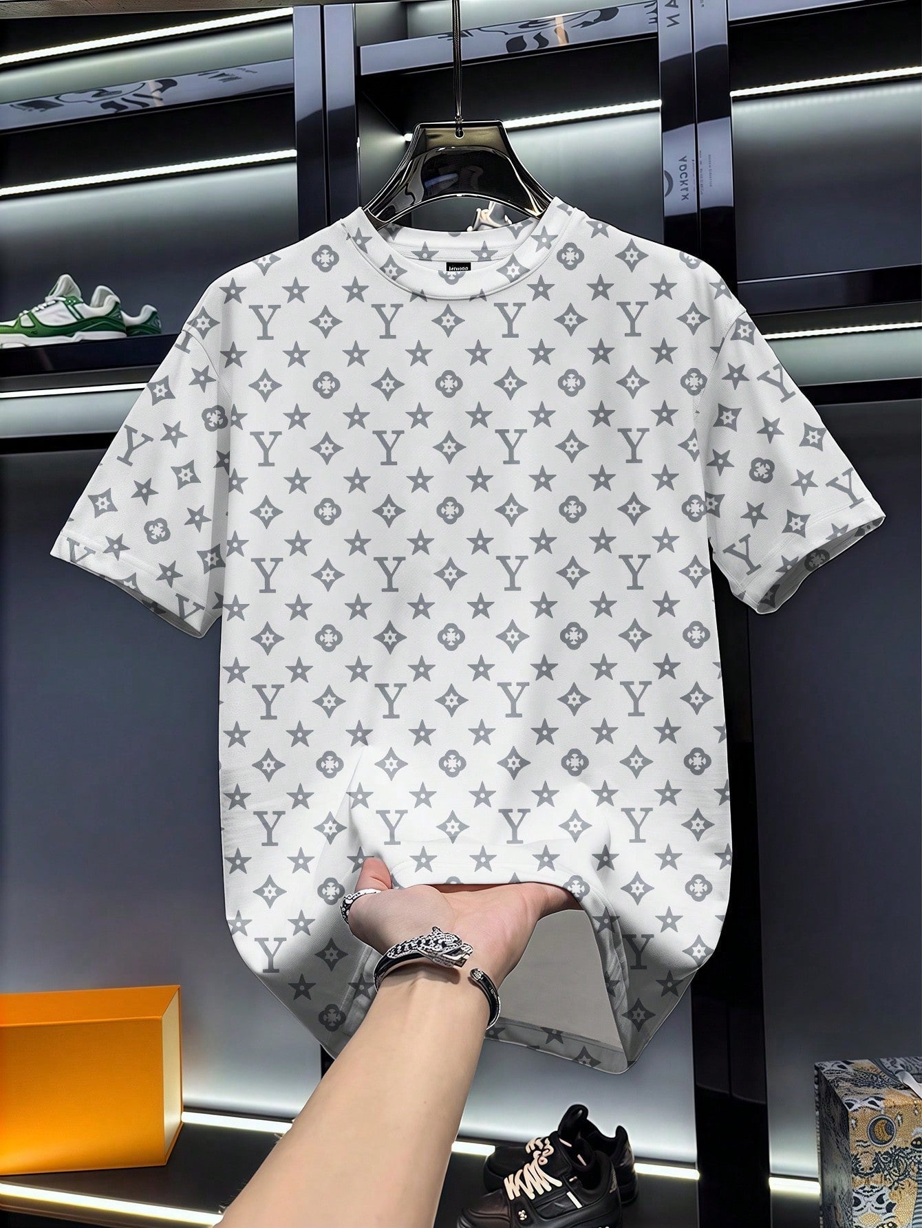 Men's Casual Letter Print Round Neck Short Sleeve T-Shirt, Versatile For Summer