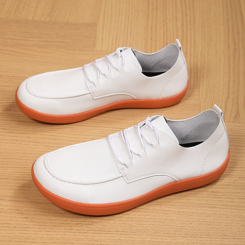 Summer Breathable Leather Beanie Shoes Men