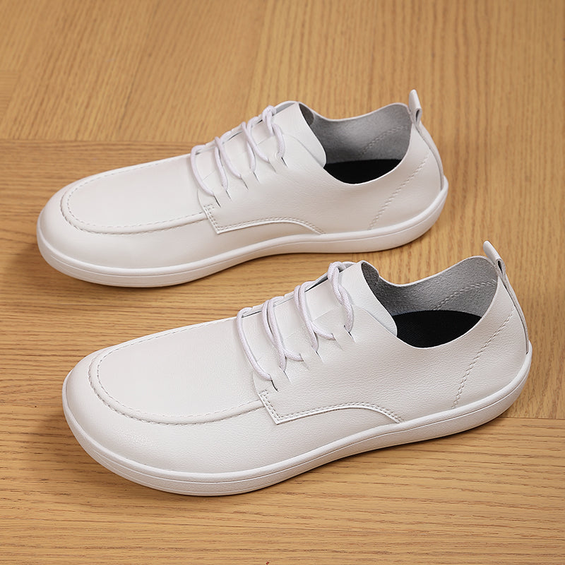 Summer Breathable Leather Beanie Shoes Men