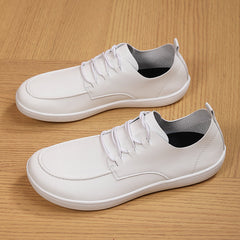 Summer Breathable Leather Beanie Shoes Men