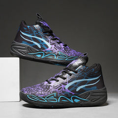Trendy Basketball Green Little Mandarin Duck Mesh Breathable Men's Sports Shoes