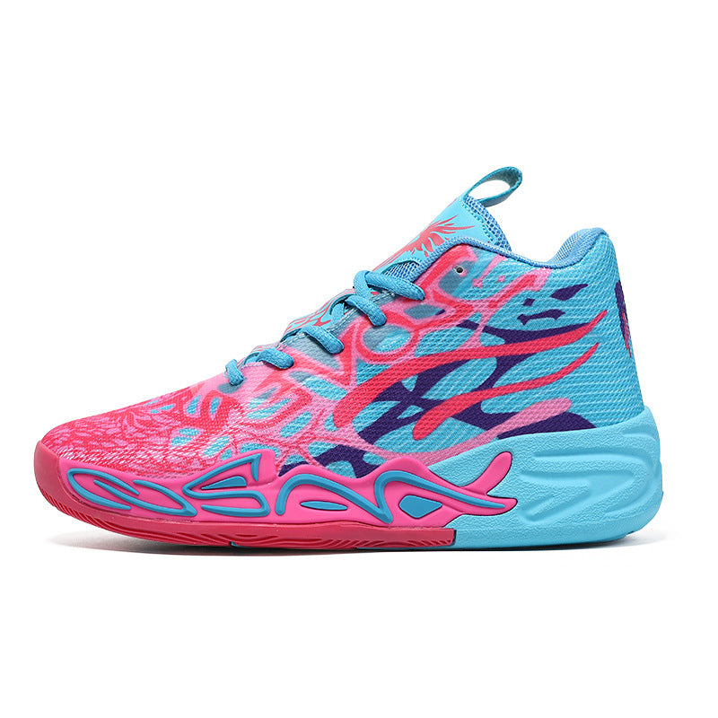 Trendy Basketball Green Little Mandarin Duck Mesh Breathable Men's Sports Shoes