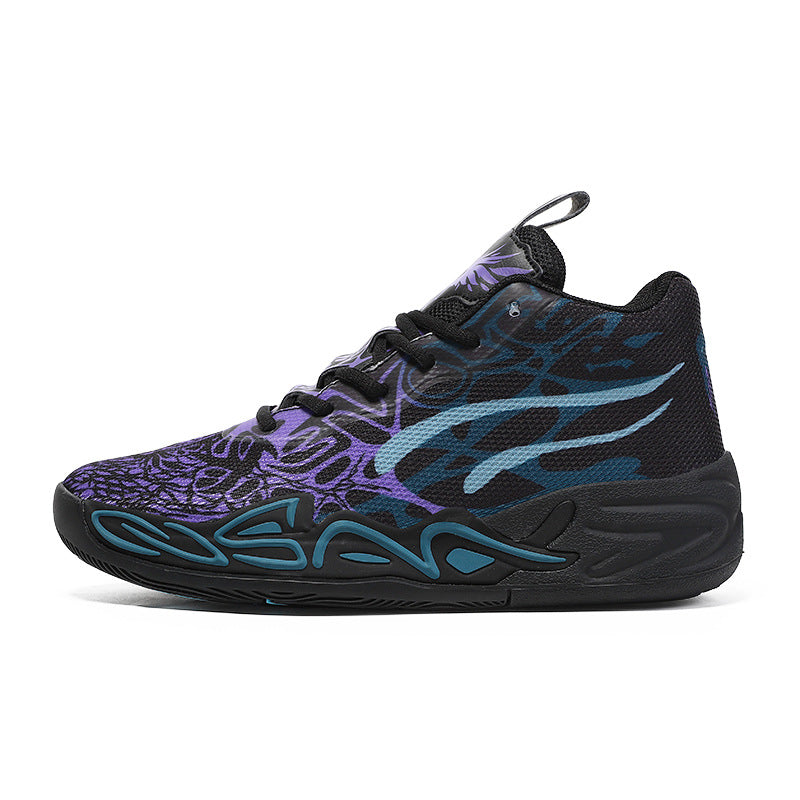 Trendy Basketball Green Little Mandarin Duck Mesh Breathable Men's Sports Shoes