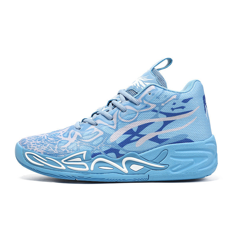 Trendy Basketball Green Little Mandarin Duck Mesh Breathable Men's Sports Shoes