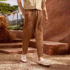 Men's Pants Summer Simple and Stylish Casual Cotton and Linen