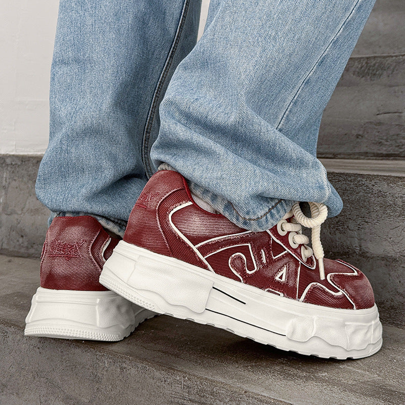 Men's Fashion Comfortable Retro Trend Leisure Washed-out Men's Sports Shoes