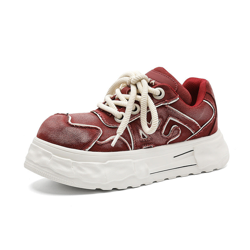 Men's Fashion Comfortable Retro Trend Leisure Washed-out Men's Sports Shoes
