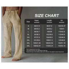 Men's Spring/Summer Casual Pants Minimalist Style Breathable Comfortable Straight-Leg Casual Pants Sports Pants