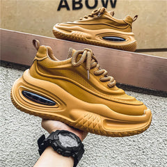 Men’s Thick Sole Casual Skate Sneakers – Trendy Fashion Sports Shoes for Outdoor & Everyday Wear