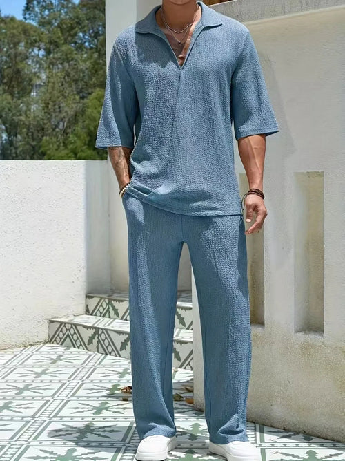 Men's Summer Casual Pants Set