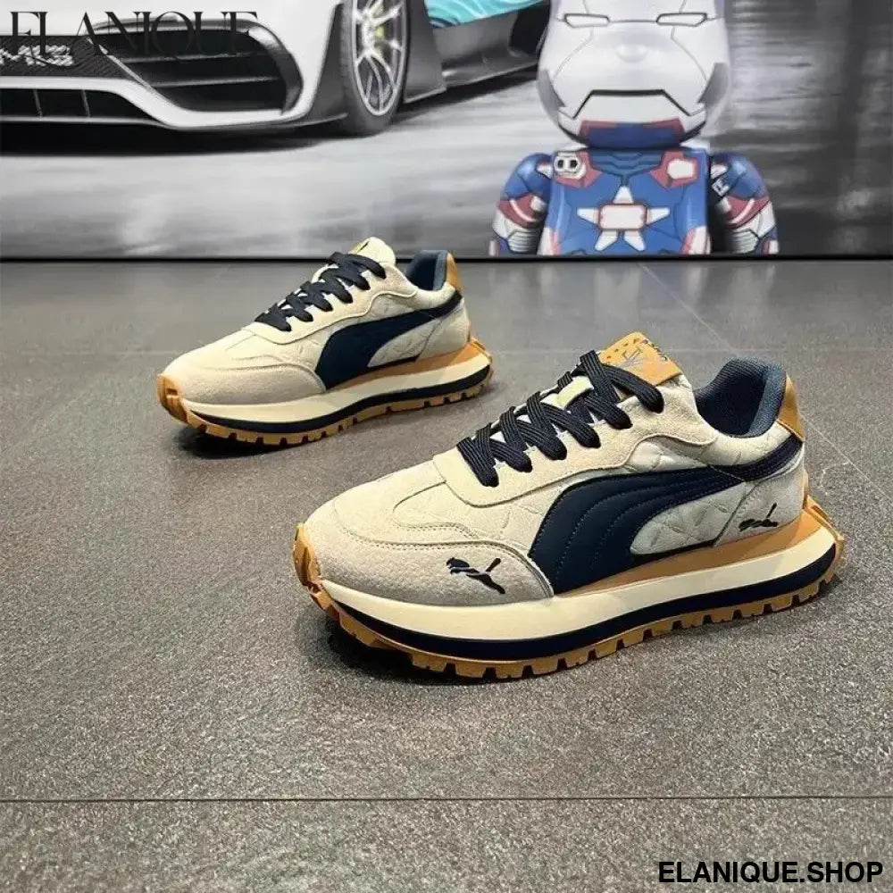 Casual Shoes Men's Sports Shoes Summer Casual Thick Soled Men's Shoes Soft and Comfortable Non-slip Outdoor Fashion Board Shoes