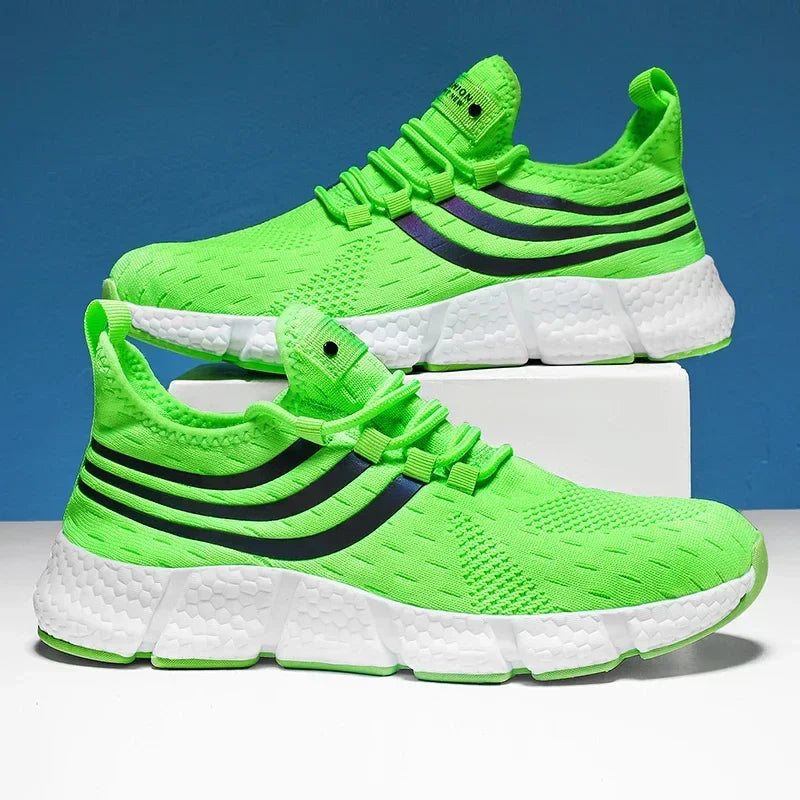 Men’s Breathable Platform Sneakers – Lightweight Running Shoes