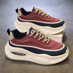 Men’s Thick Sole Casual Skate Sneakers – Trendy Fashion Sports Shoes for Outdoor & Everyday Wear