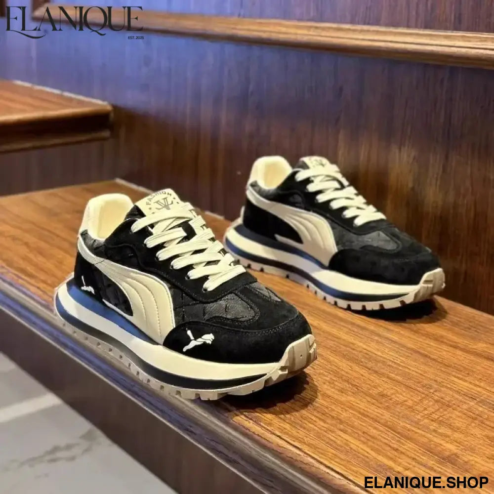Casual Shoes Men's Sports Shoes Summer Casual Thick Soled Men's Shoes Soft and Comfortable Non-slip Outdoor Fashion Board Shoes