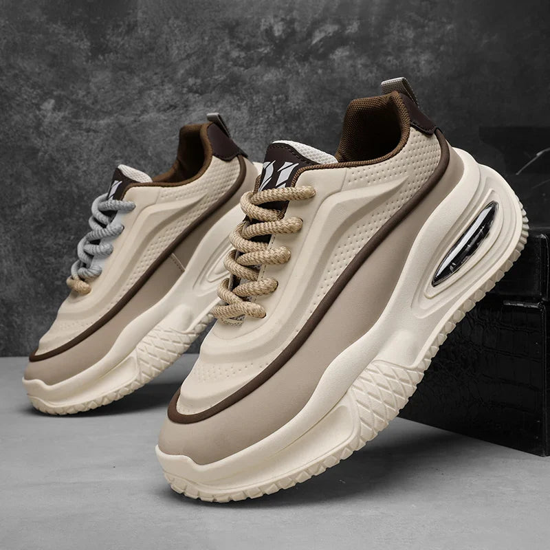 Men’s Thick Sole Casual Skate Sneakers – Trendy Fashion Sports Shoes for Outdoor & Everyday Wear