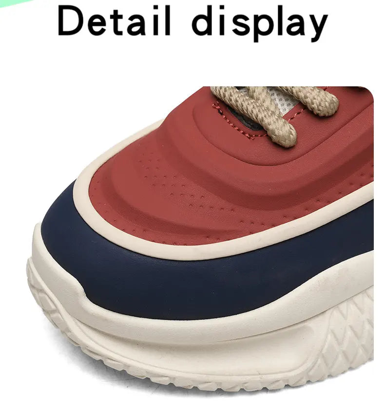 Men’s Thick Sole Casual Skate Sneakers – Trendy Fashion Sports Shoes for Outdoor & Everyday Wear
