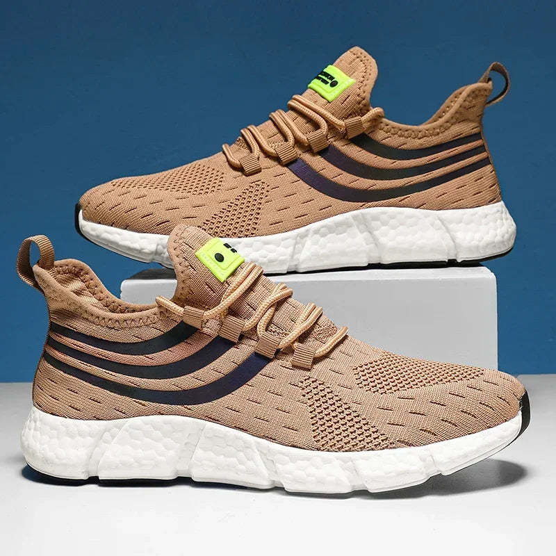 Men’s Breathable Platform Sneakers – Lightweight Running Shoes
