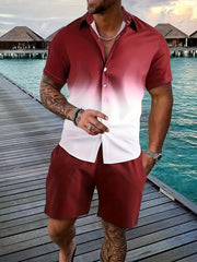 Summer Men Shirt Sets
