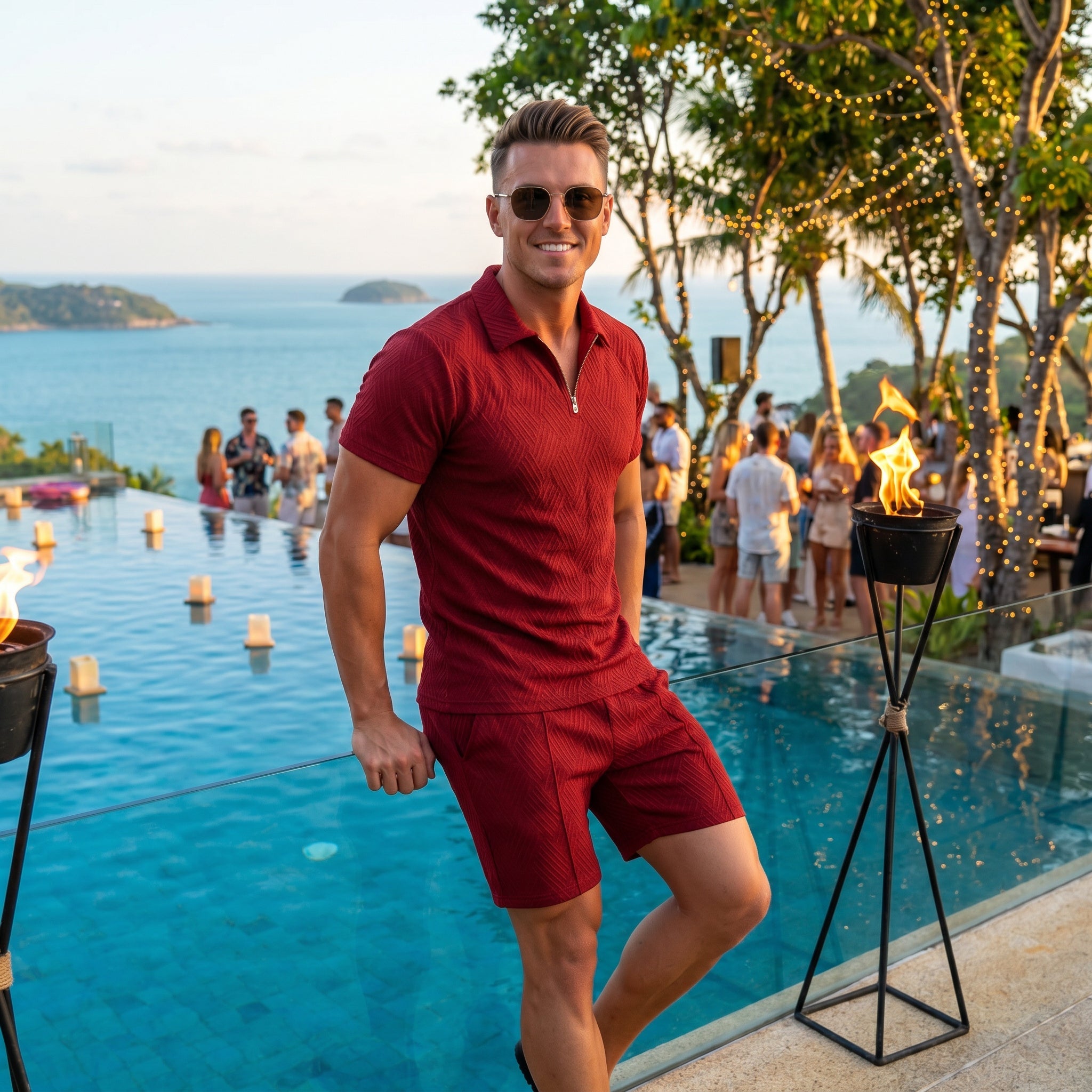 Summer Men's Two-Piece Casual Sportswear Set