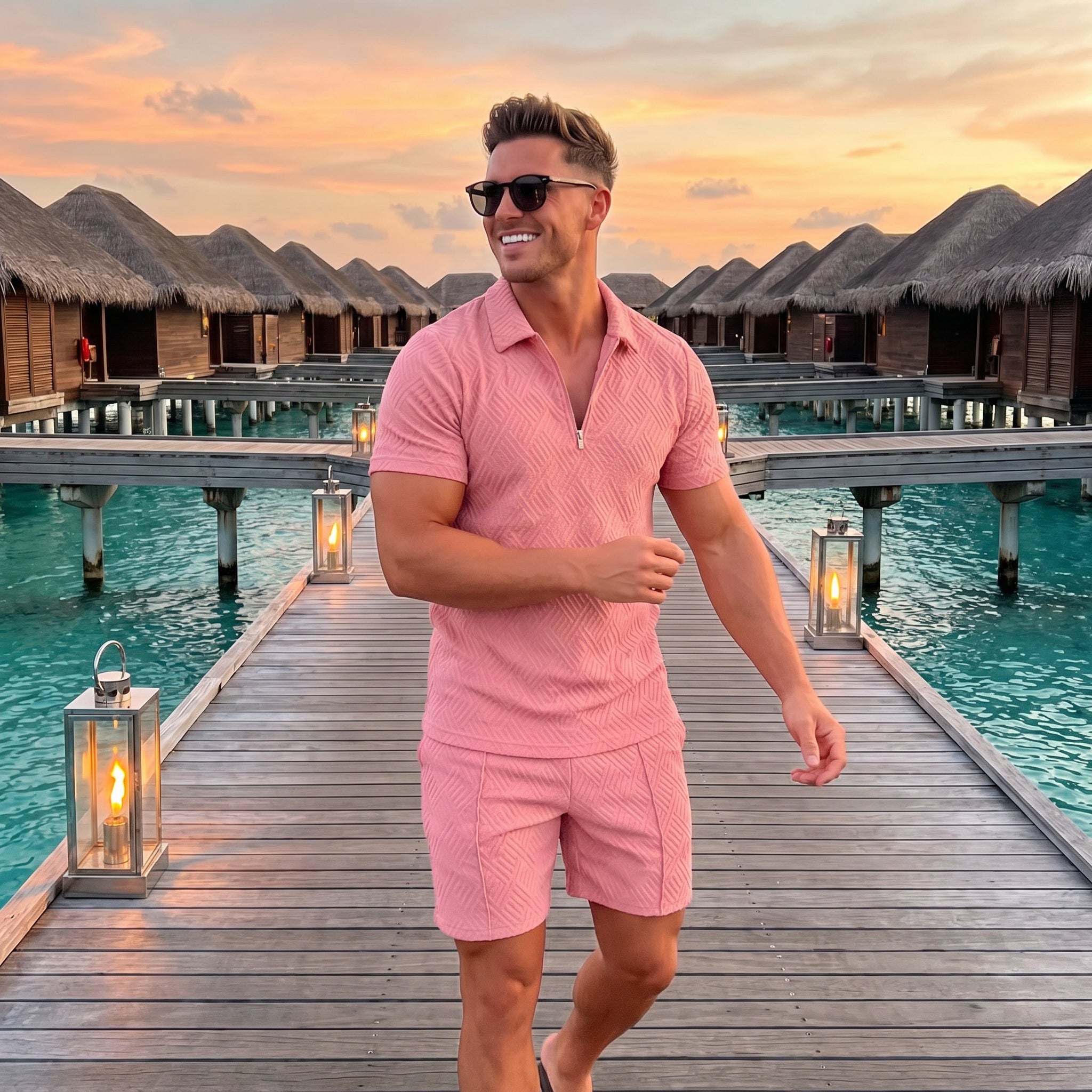Summer Men's Two-Piece Casual Sportswear Set
