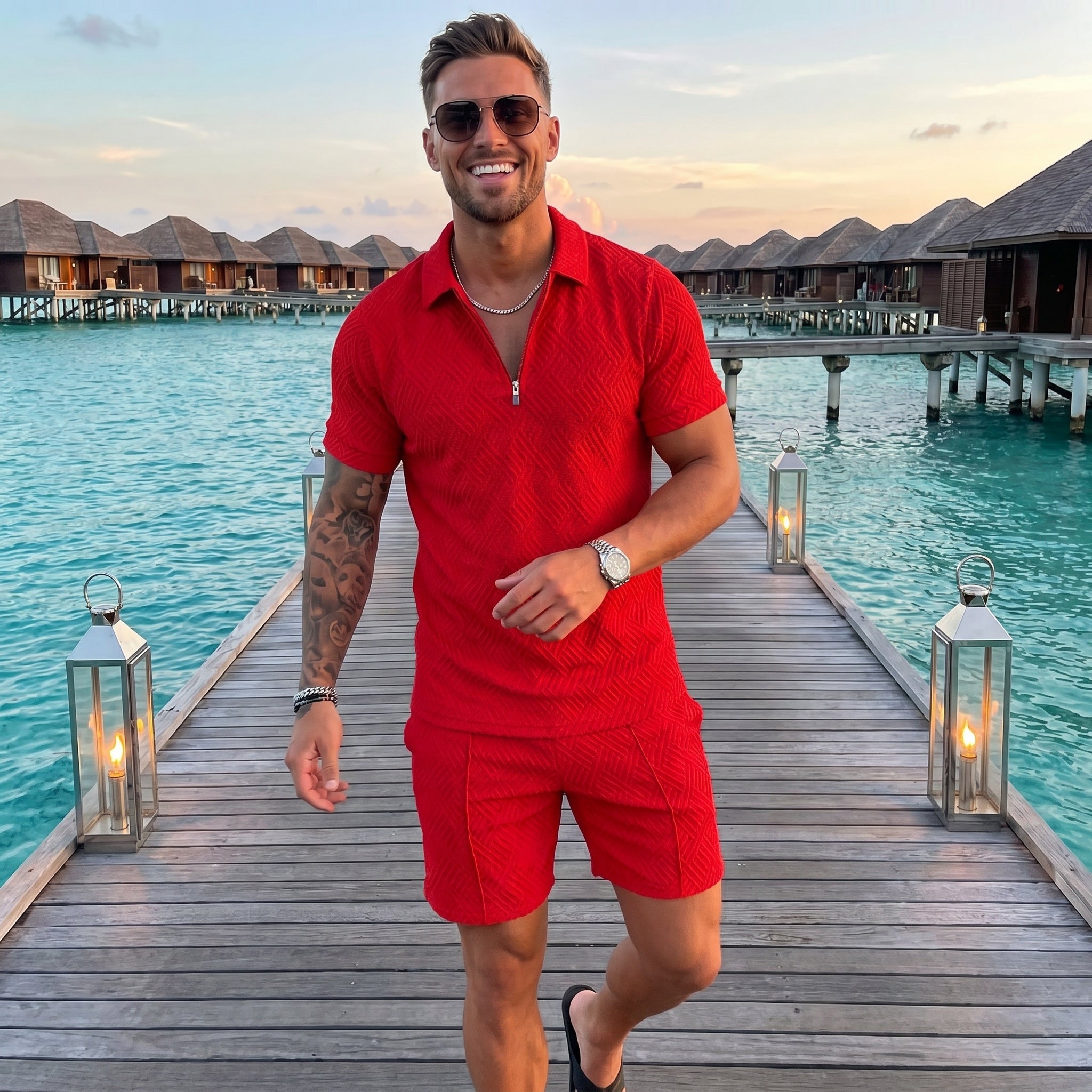 Summer Men's Two-Piece Casual Sportswear Set