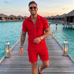 Summer Men's Two-Piece Casual Sportswear Set
